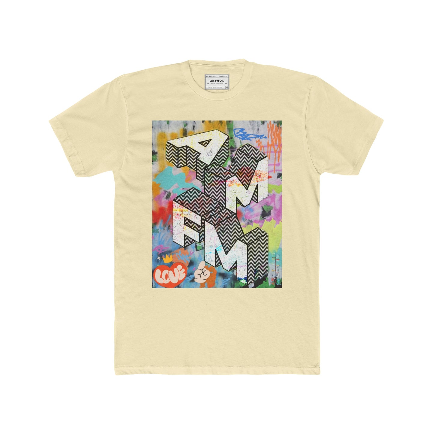 AMFM Blocks Cotton Crew Tee