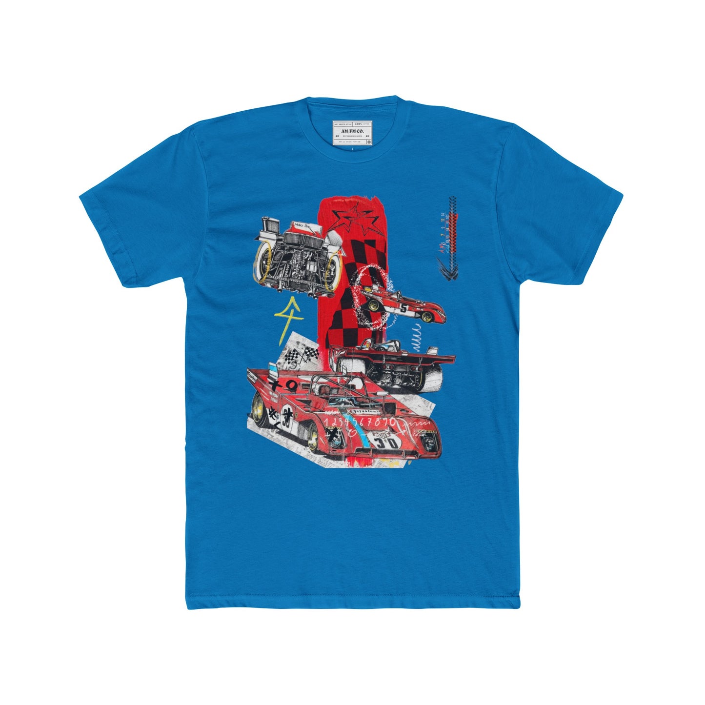Racecar Cotton Crew Tee