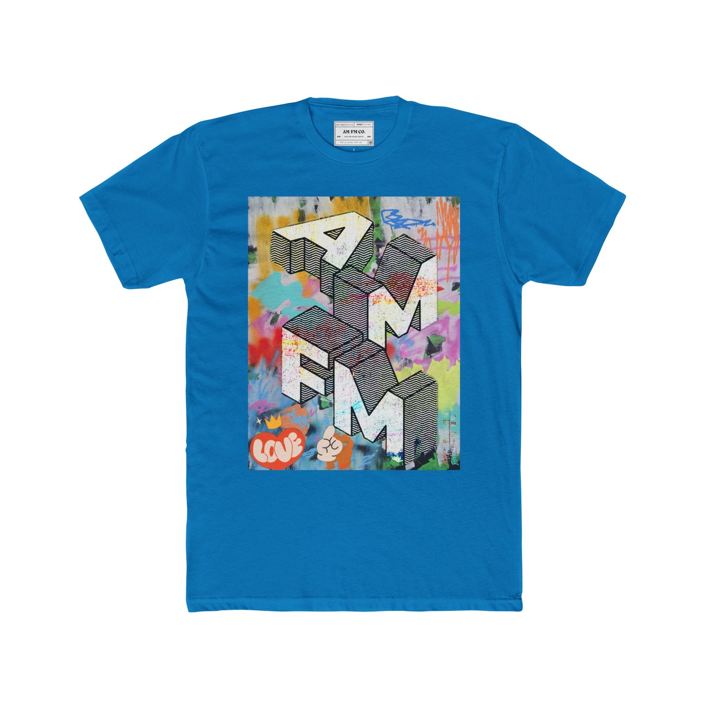 AMFM Blocks Cotton Crew Tee