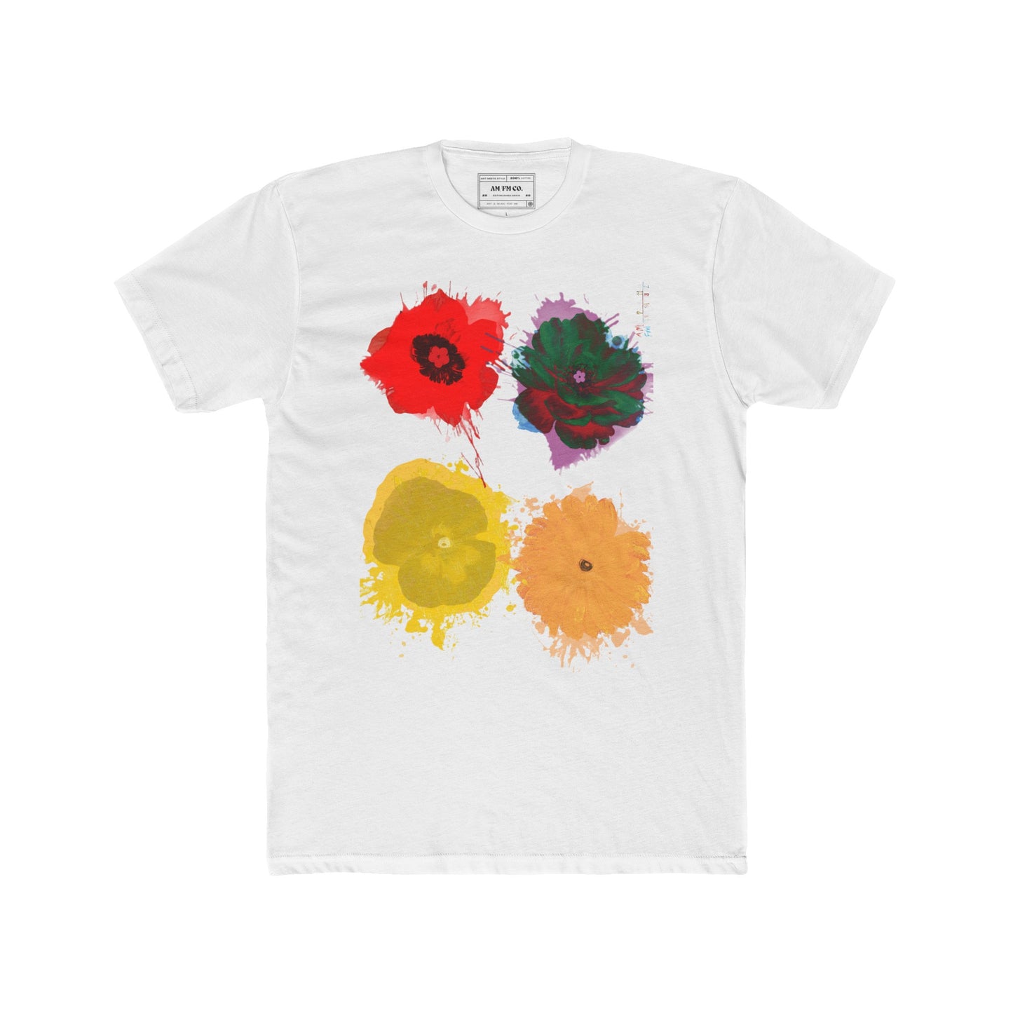 Flowers Cotton Crew Tee