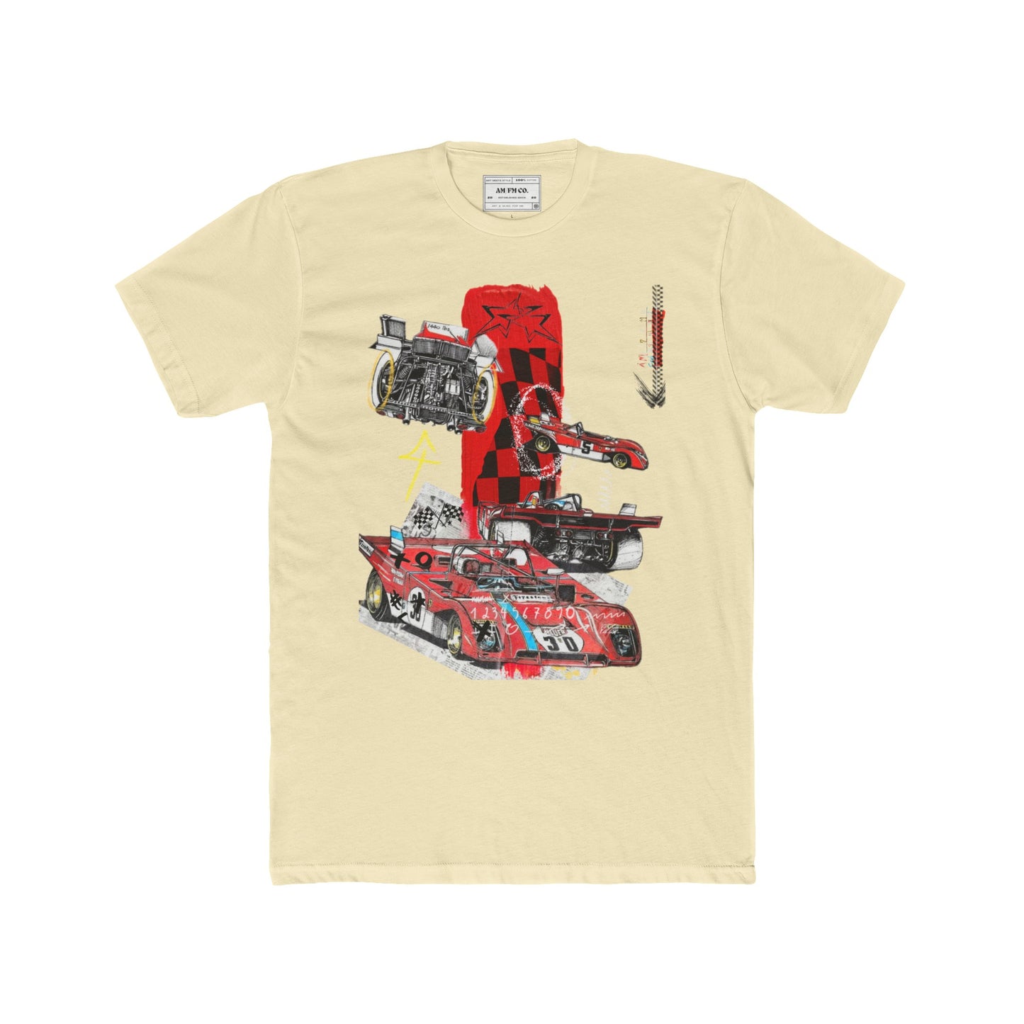 Racecar Cotton Crew Tee