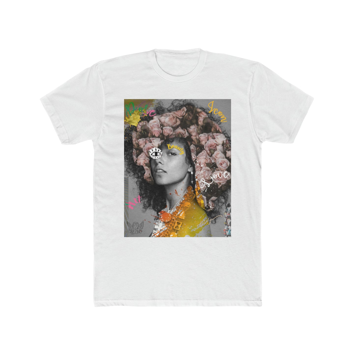 Alicia Flowers Cotton Crew Tee