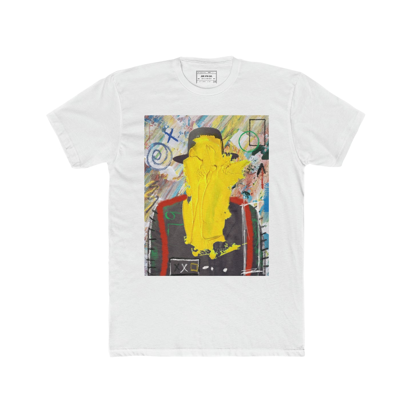 Yellow Face Cotton Crew Tee