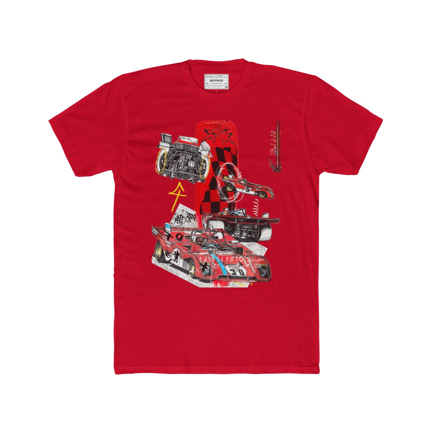 Racecar Cotton Crew Tee