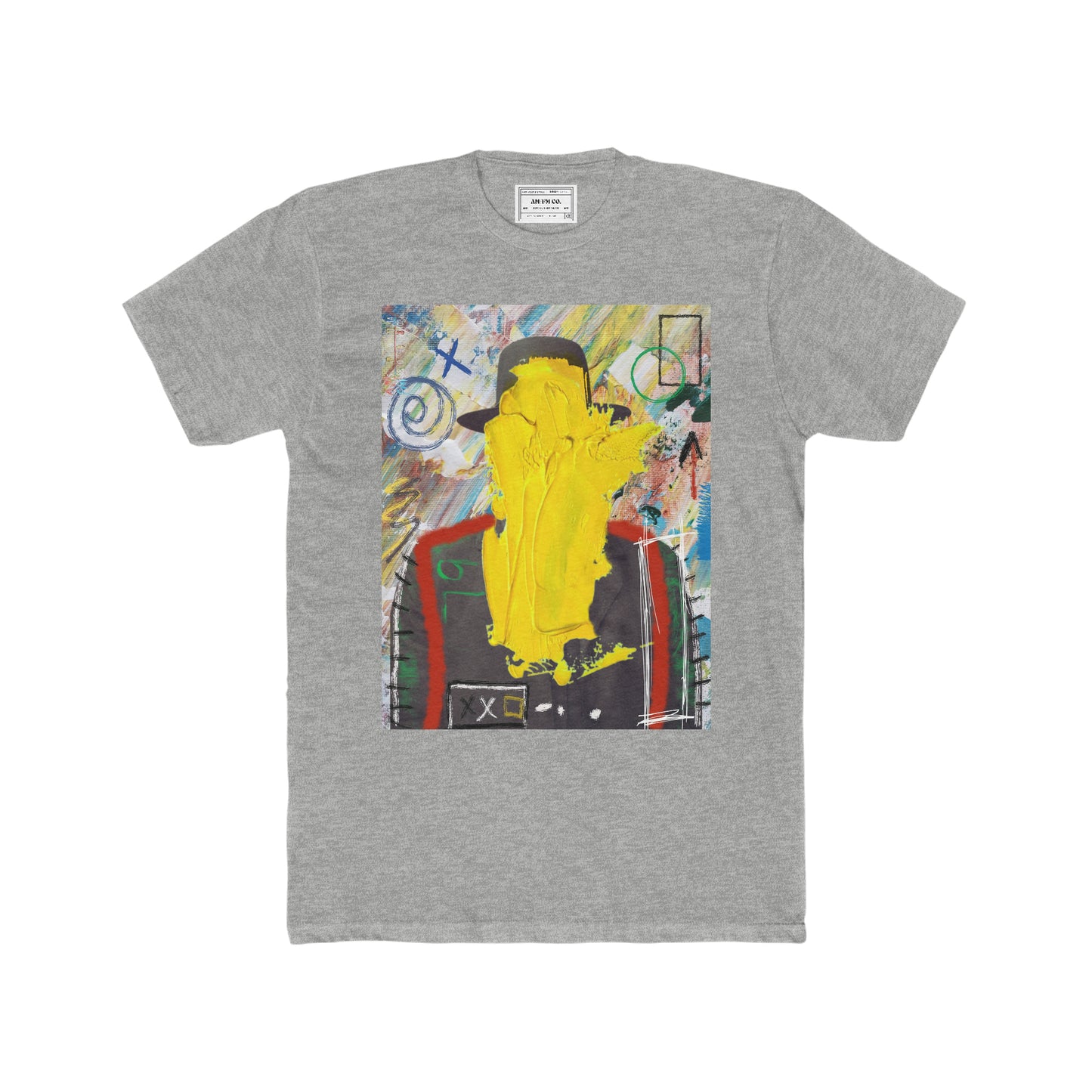Yellow Face Cotton Crew Tee