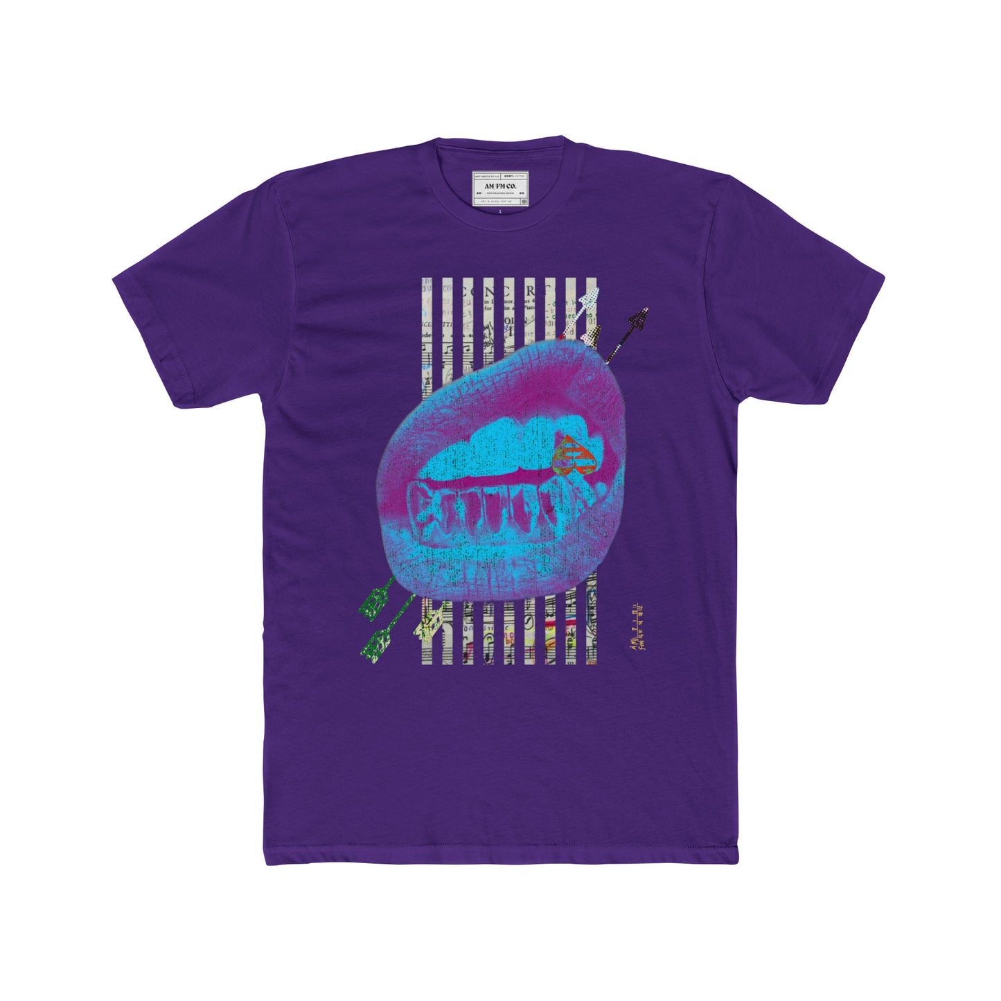 Lips Cotton Crew Tee