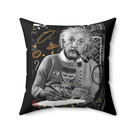 E=MC2 Spun Polyester Square Pillow