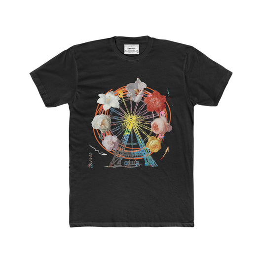 Flower Wheel Cotton Crew Tee