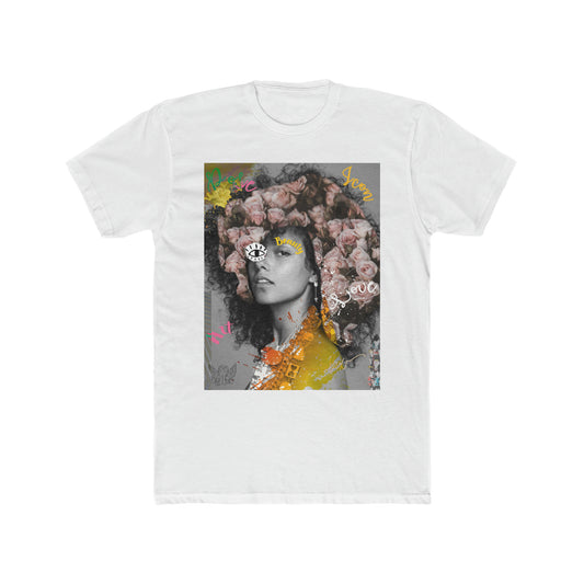 Alicia Flowers Cotton Crew Tee