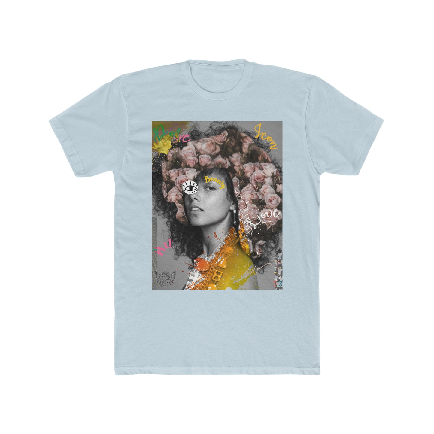 Alicia Flowers Cotton Crew Tee
