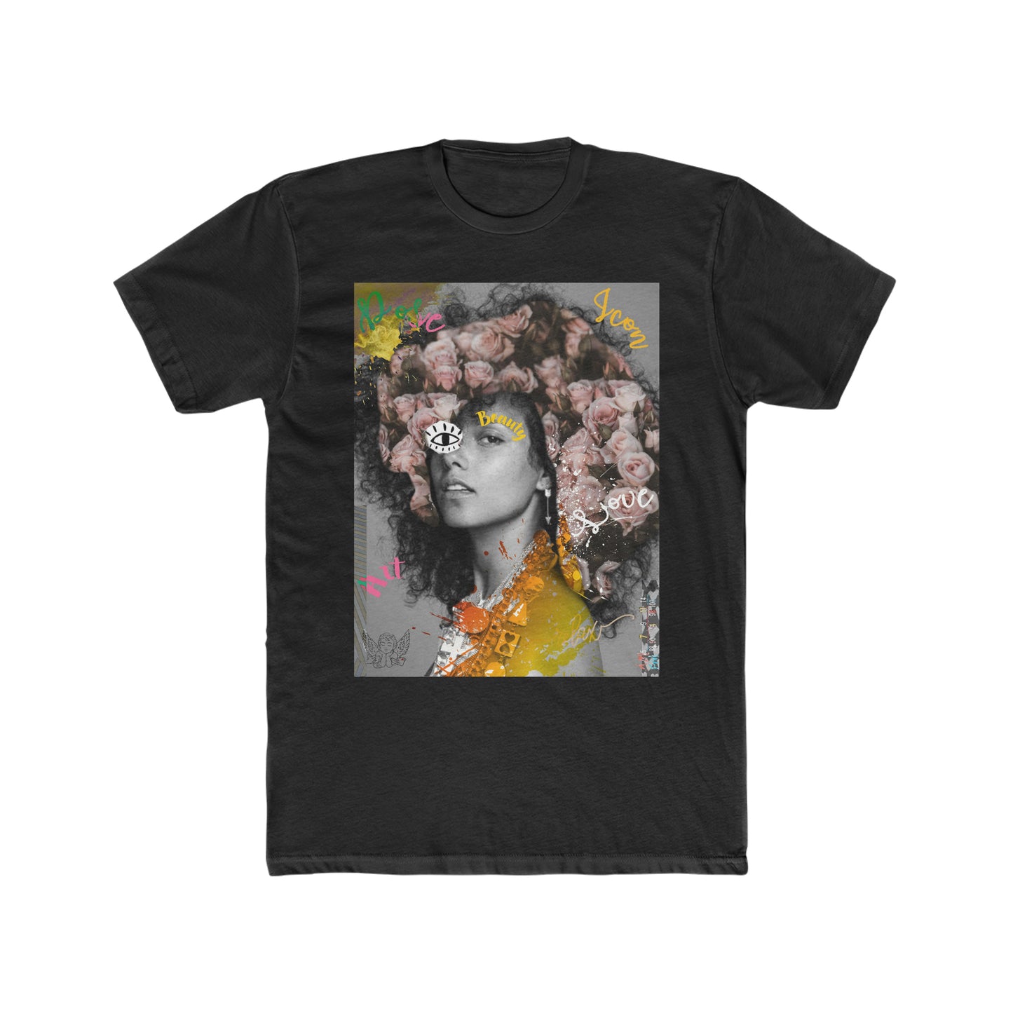 Alicia Flowers Cotton Crew Tee