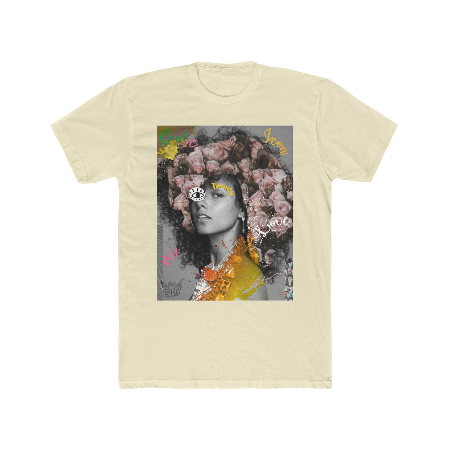 Alicia Flowers Cotton Crew Tee