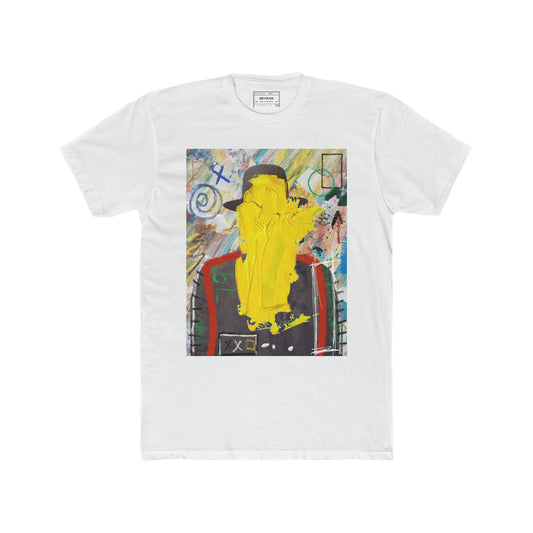 Yellow Face Cotton Crew Tee