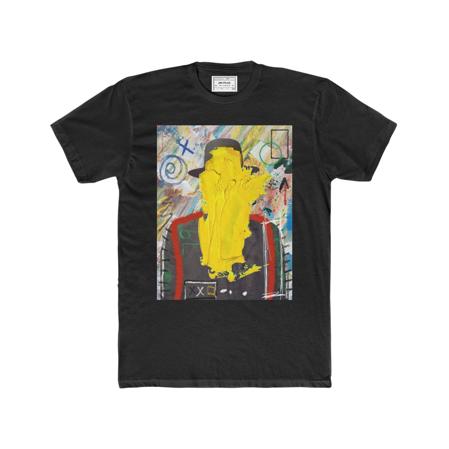 Yellow Face Cotton Crew Tee