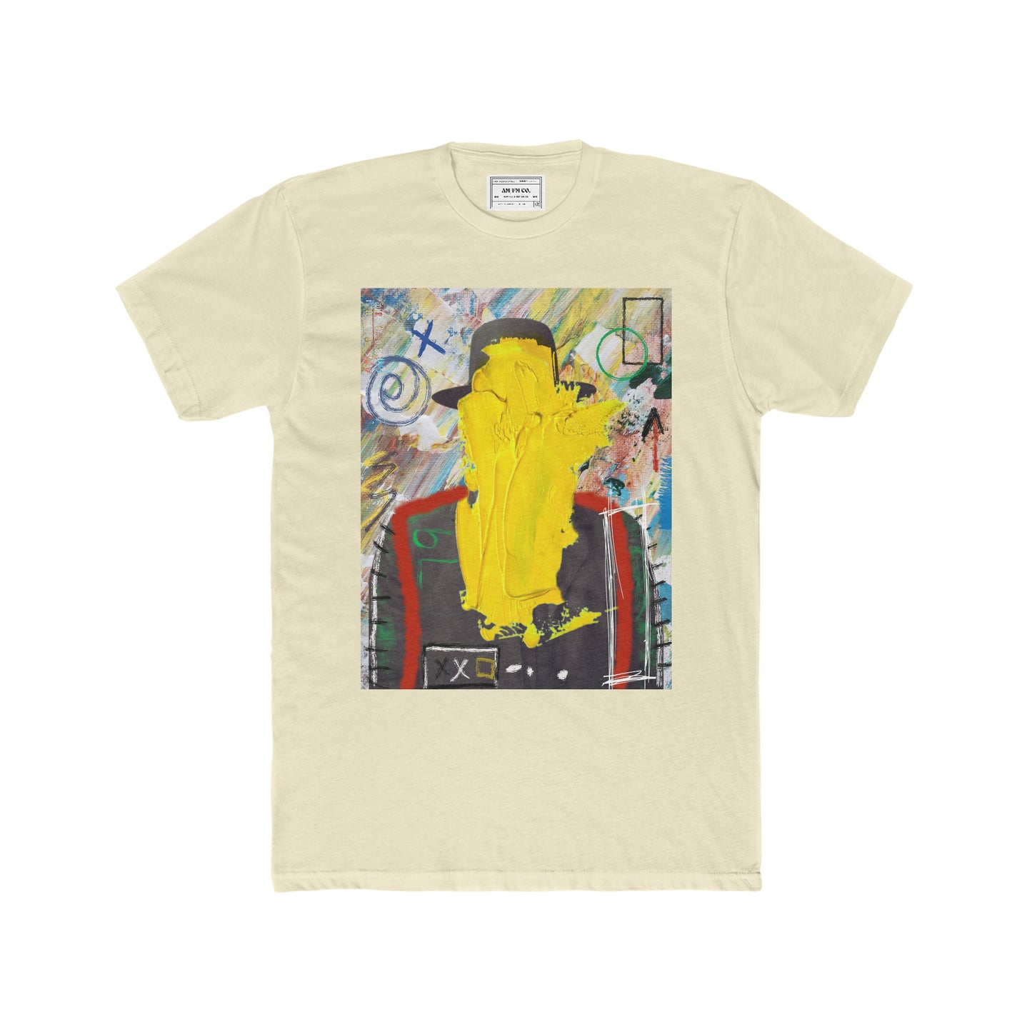 Yellow Face Cotton Crew Tee