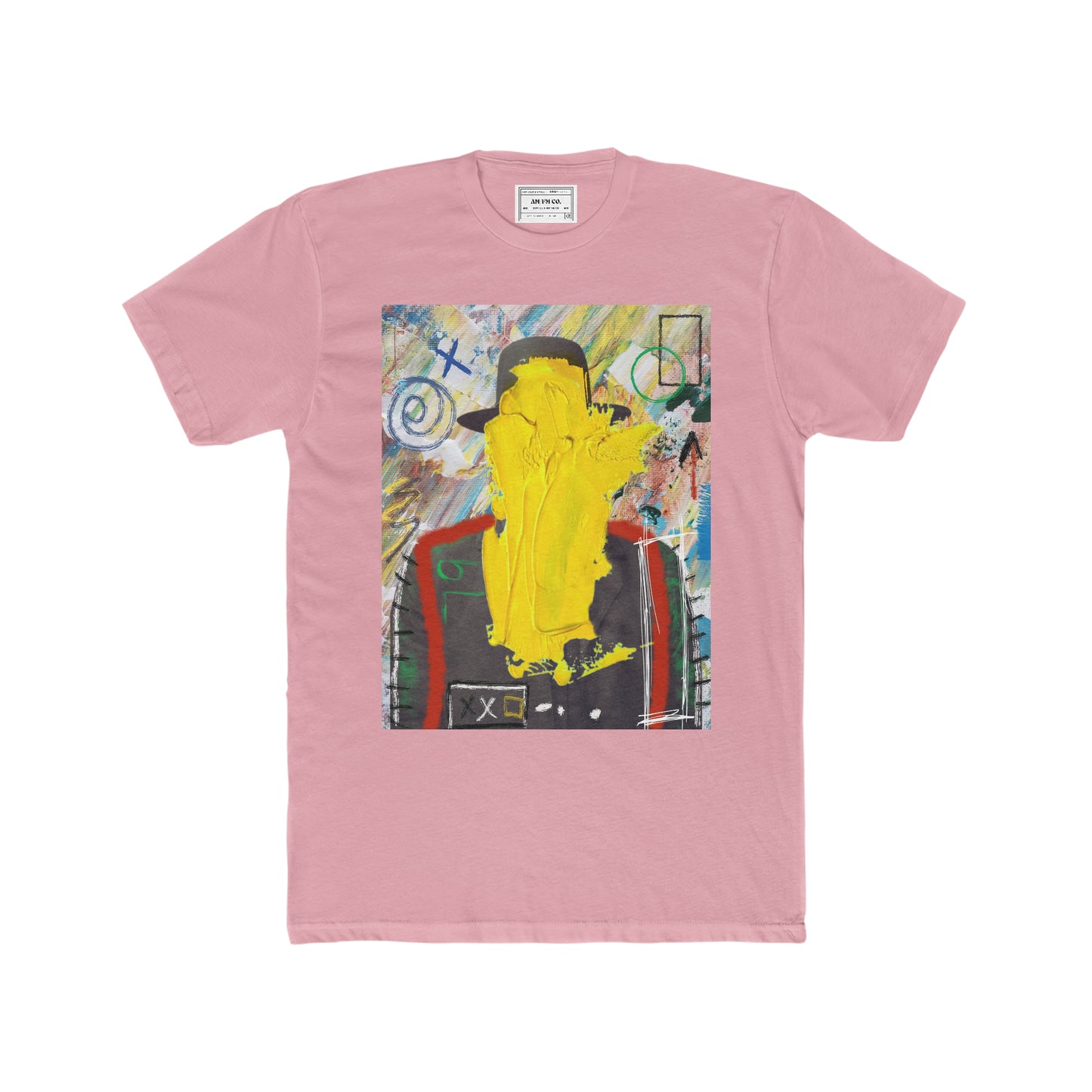 Yellow Face Cotton Crew Tee